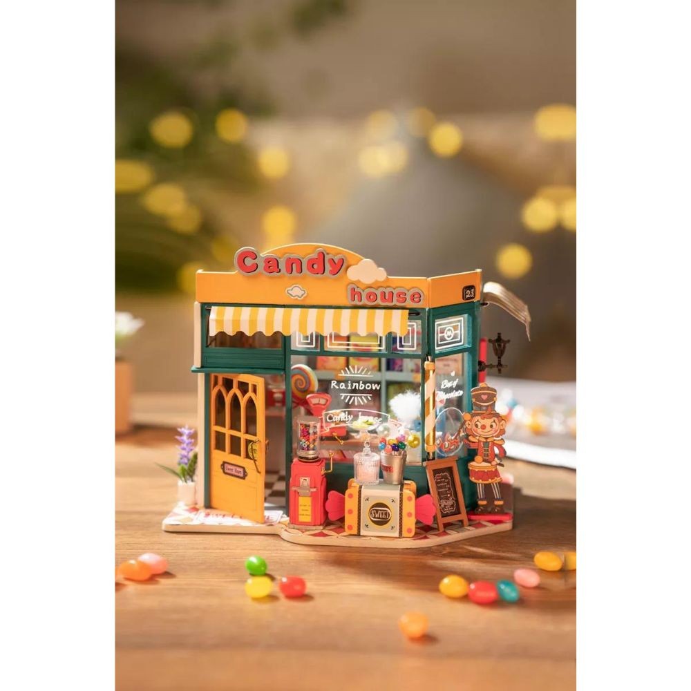 Robotime Puzzle 3d Rainbow Candy House Dg158 Rolife