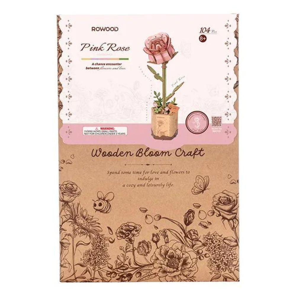Robotime Puzzle 3d Rosa Color Rosa Tw041 Rowood