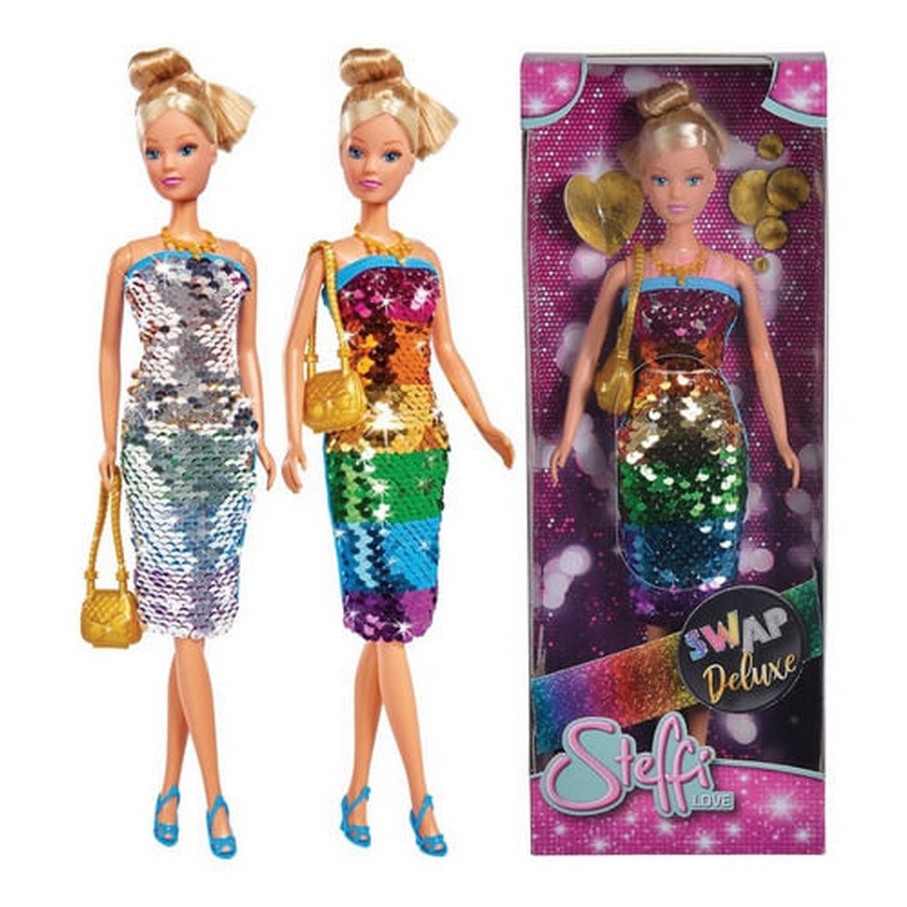 Muñeca Steffi Sl Swap Deluxe Vestido Lentejuelas 105733448