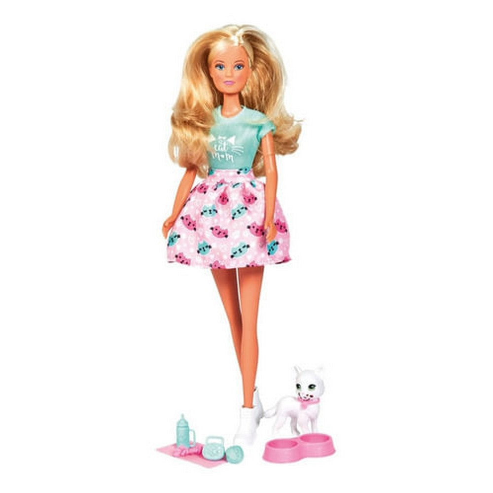Muñeca Steffi Sl Con Mascota Kitty Love 105733489