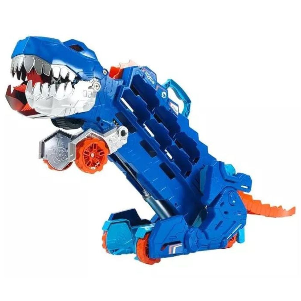 Hotwheels City Pista Super Remolque De T-rex Hng50 Mattel
