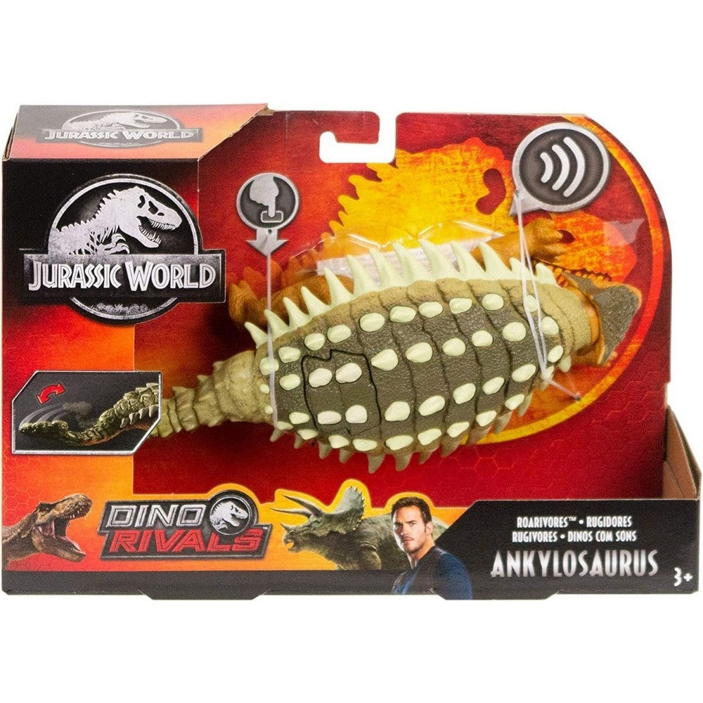Jurassic World Ankylosaurus Ruge Y Golpea Mattel Hdx36
