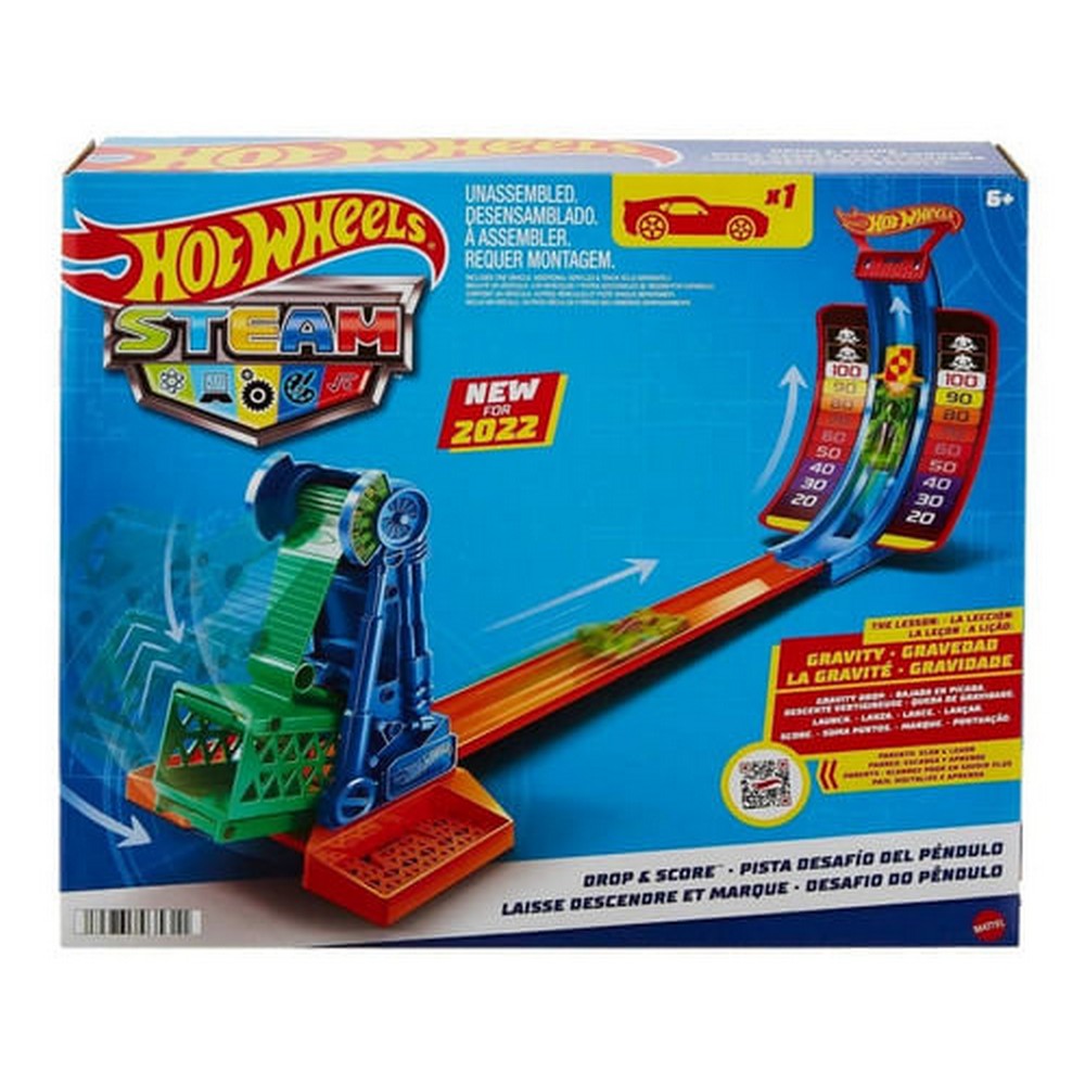 Hot Wheels Steam Pista Desafio Del Pendulo Hdy47 Mattel Color Colorido