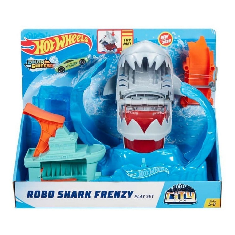 Pista Hot Wheels City Ataque Robo Tiburón Gjl12 Mattel