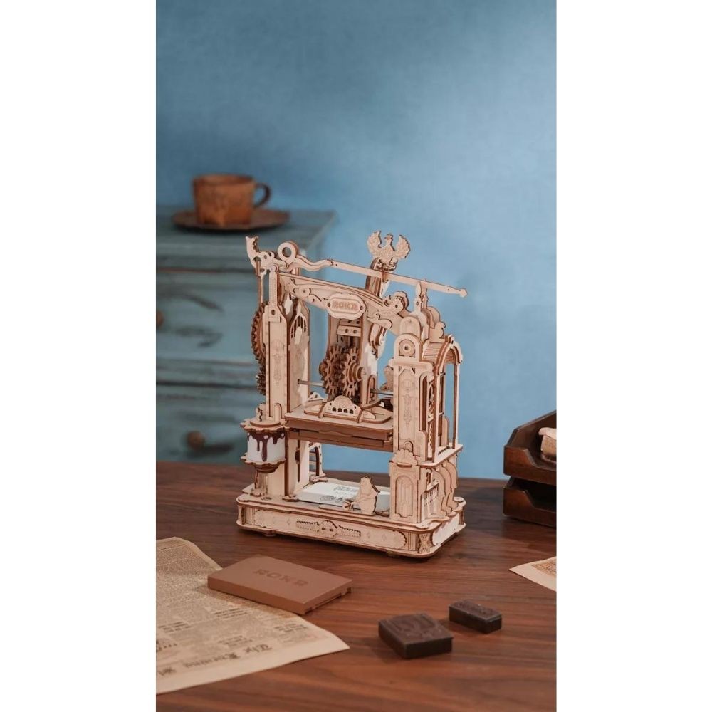 Robotime Prensa De Impresión Clásica Puzzle 3d Lk602 Rokr
