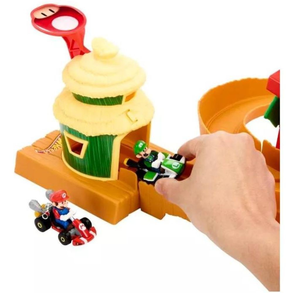 Hotwheels Pista Mario Bros Carrera En La Selva Hmk49 Mattel