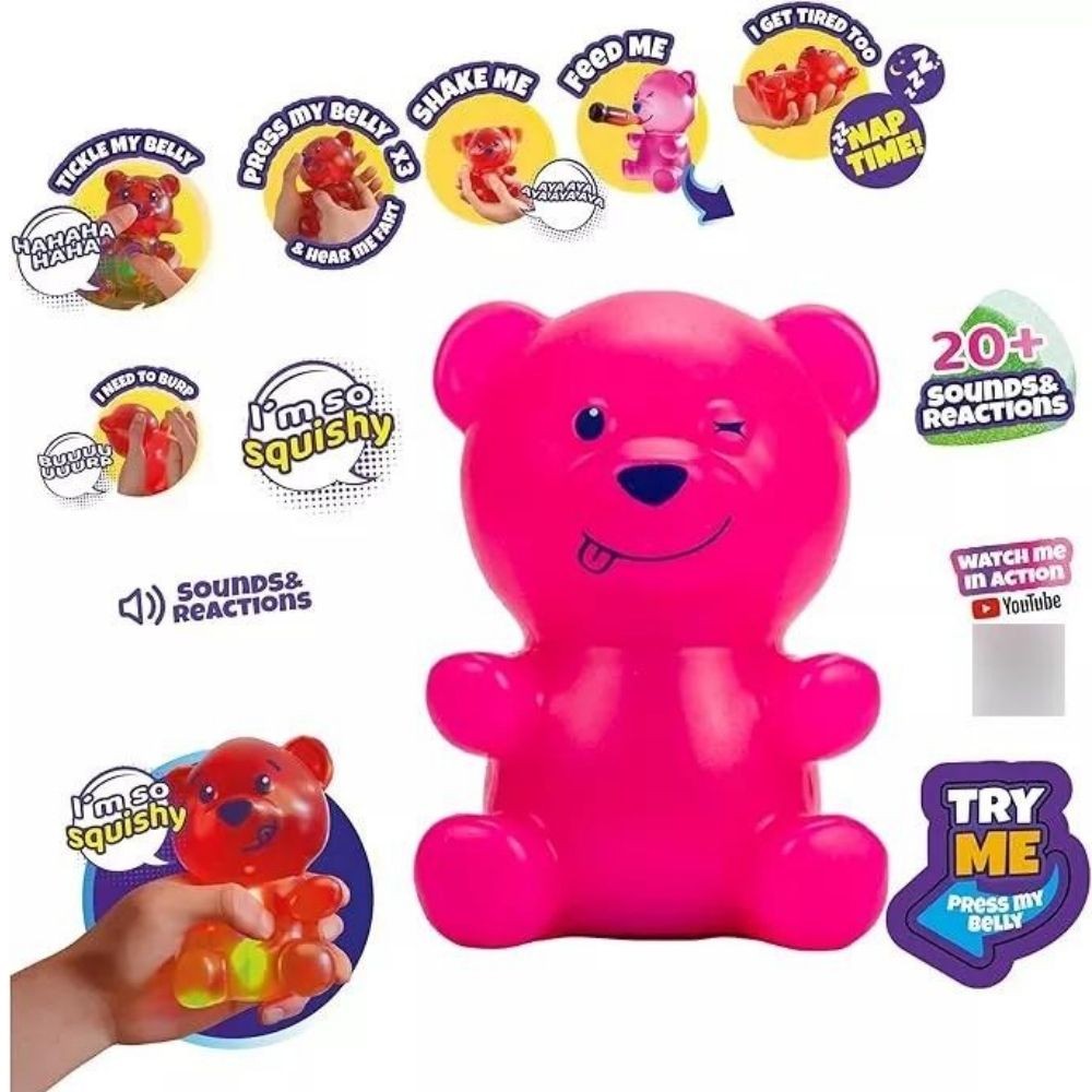 Combo Gummymals X 4 Osos Mascotas Interactivas Gum001