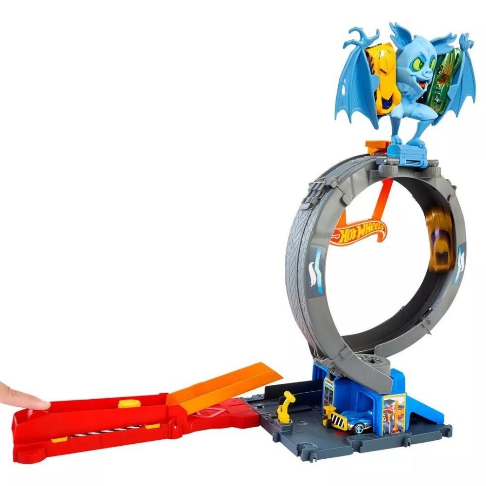 Hotwheels City Pista Ataque De Murcielago Htn78