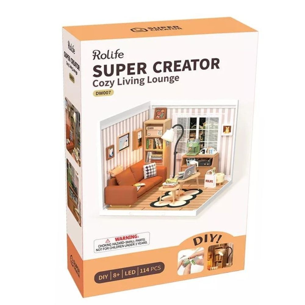 Robotime Puzzle 3d Acogedora Sala De Estar Dw007 Rolife