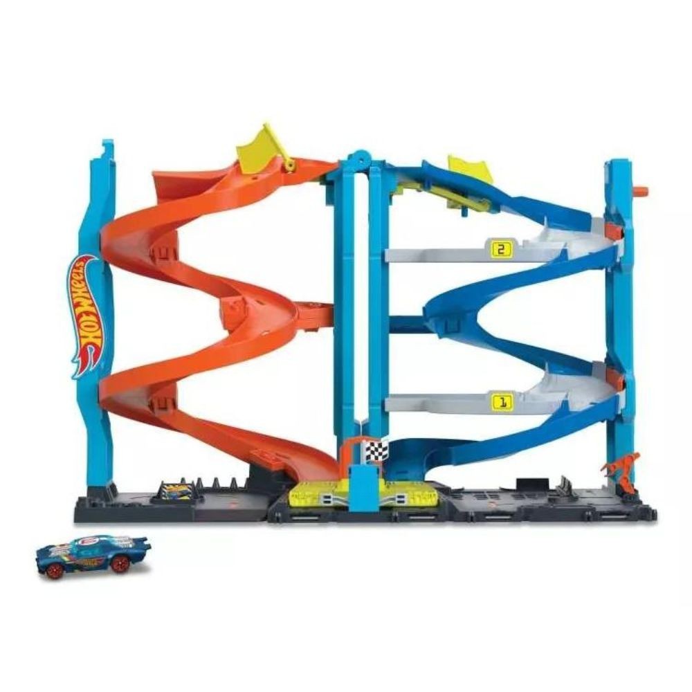Vehículo De Juguete Hot Wheels Racing Tower, Color Azul Claro