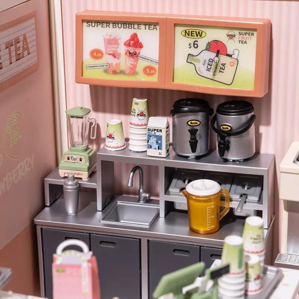 Robotime Puzzle 3d Cafefería De Bubble Tea Double Joy Dw006