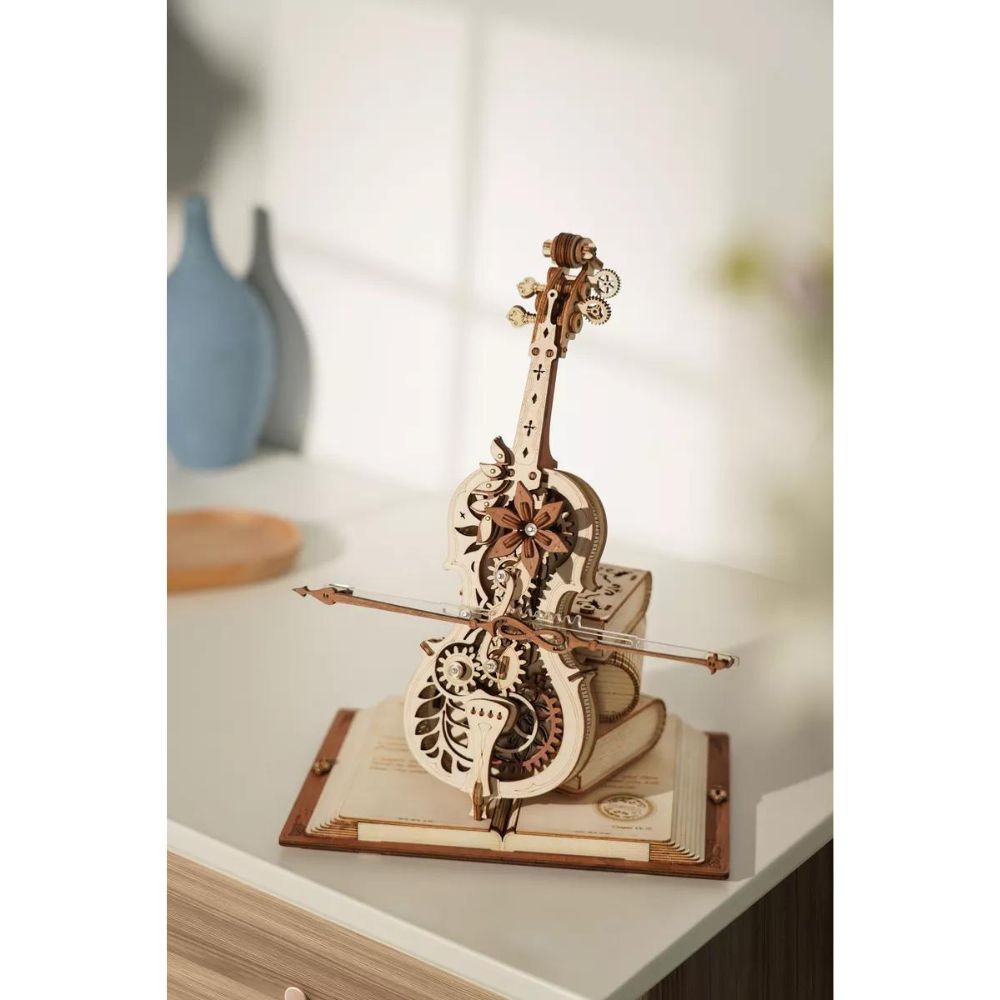 Robotime Puzzle 3d Violonchelo Mágico Amk63 Rokr