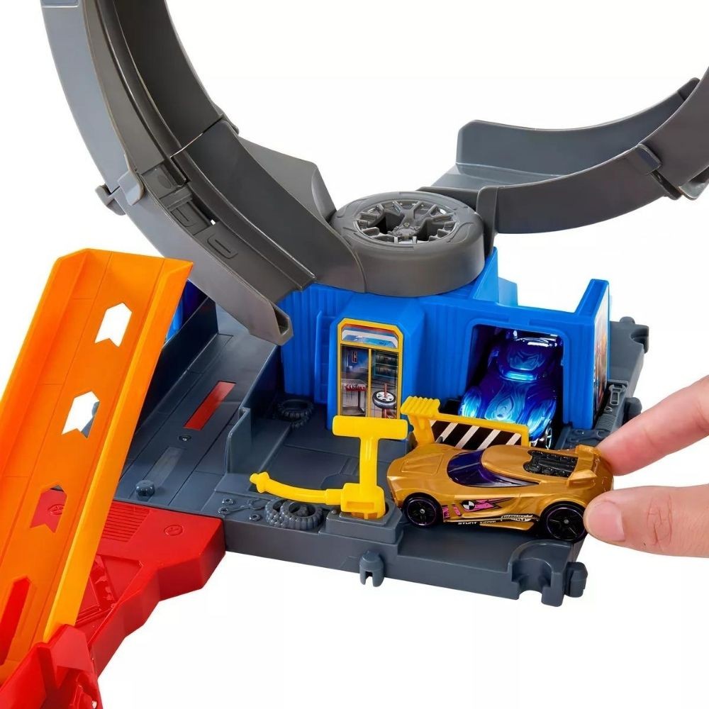 Hotwheels City Pista Ataque De Murcielago Htn78