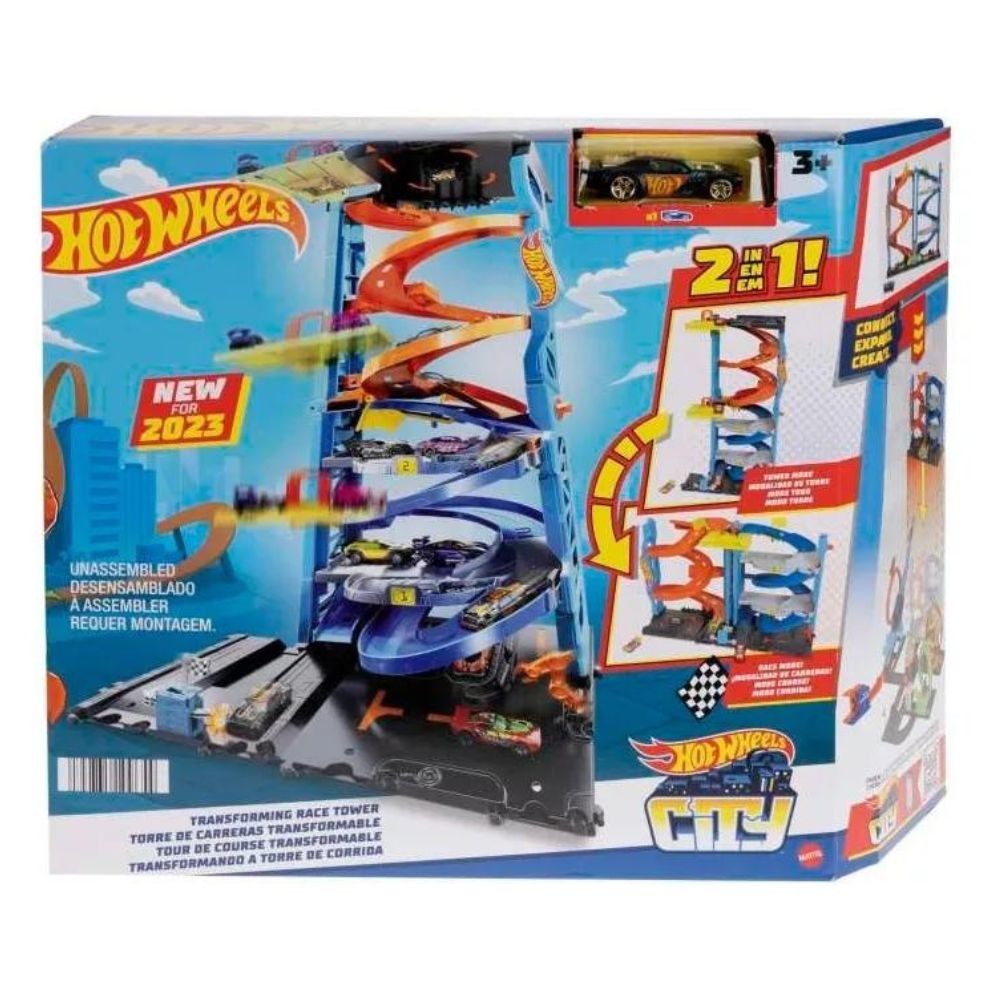 Vehículo De Juguete Hot Wheels Racing Tower, Color Azul Claro