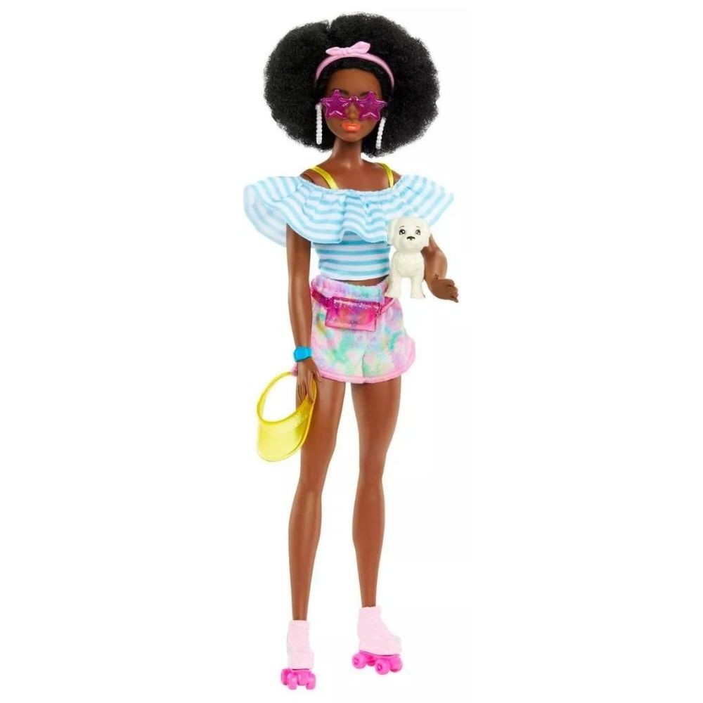 Barbie Patines Accesorios De Moda Y Cachorro Hpl77 Mattel