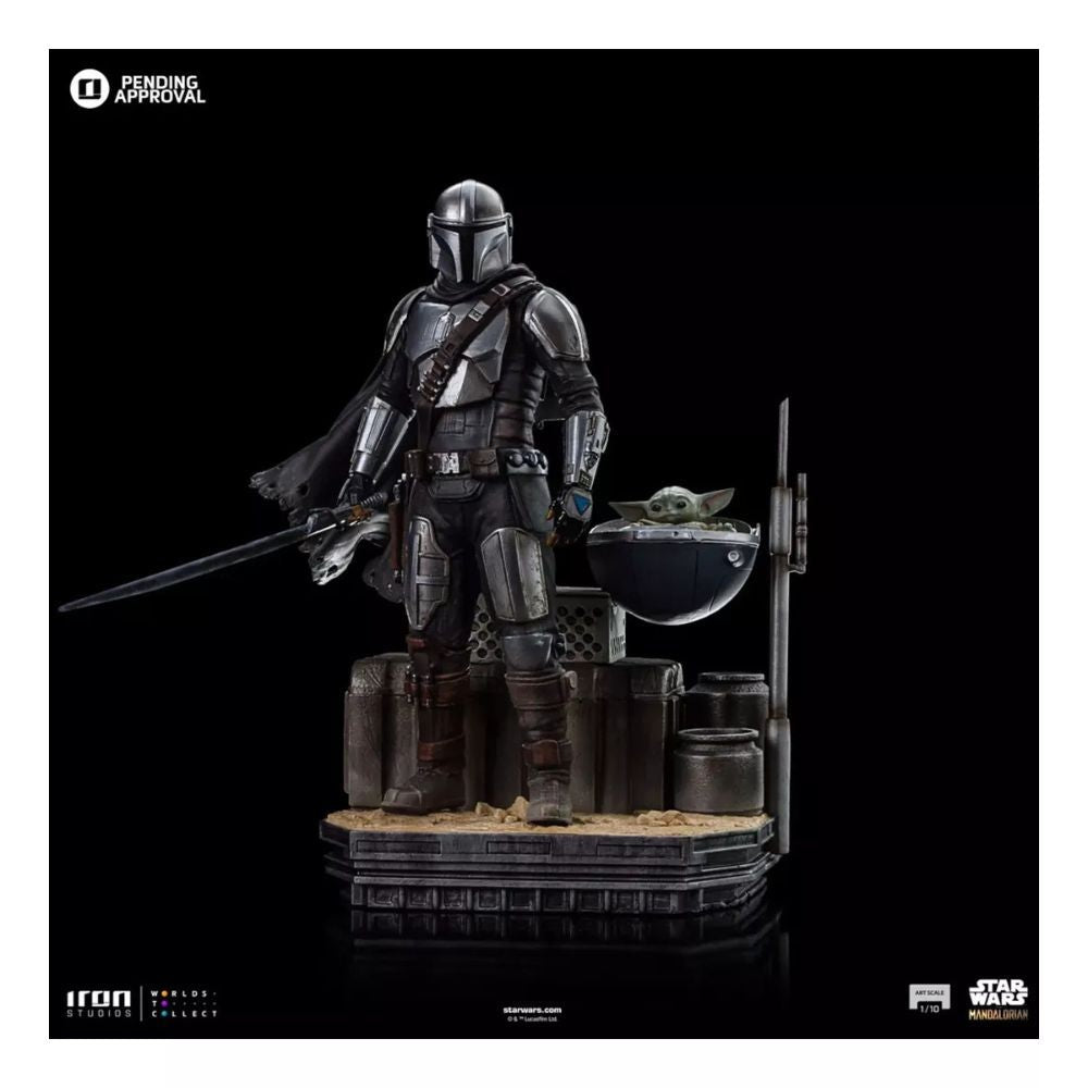 Figura 1/10 Din Djarin And Din Grogu 94923 Iron Studios