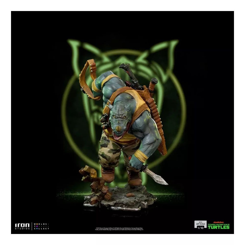 Figura Bds Escala 1/10 Rocksteady Tmnt 81023 Iron Studios