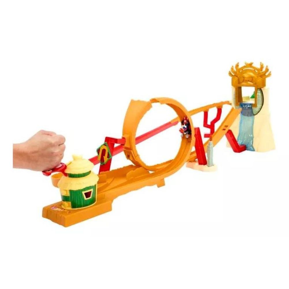 Hotwheels Pista Mario Bros Carrera En La Selva Hmk49 Mattel