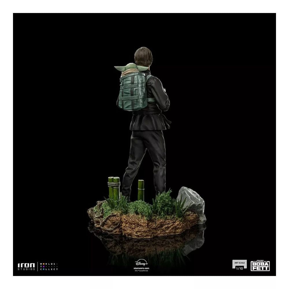 Luke Skywalker Y Grogu Entrenando, Ver. Figura De Acción Con Forma De Estatua, Libro De Boba Fett, Escala 1/10, Iron Studios De Iron Studios