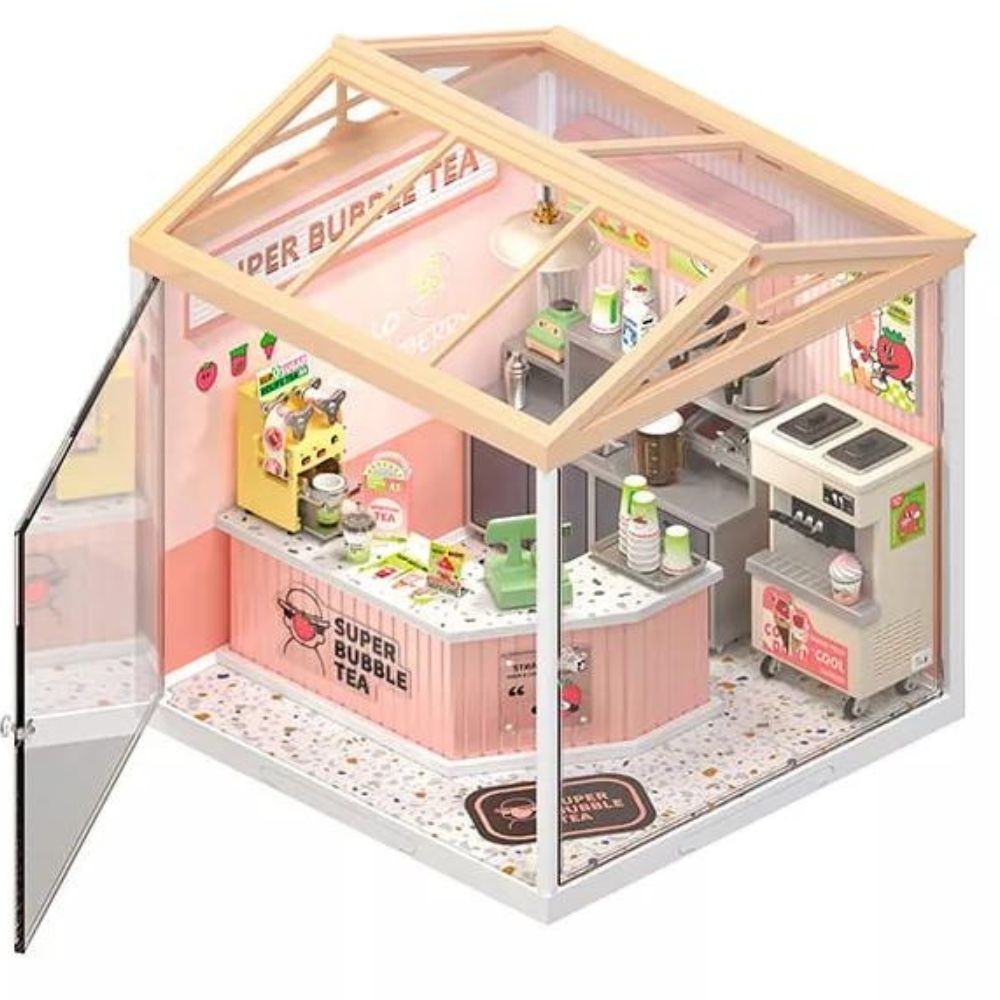 Robotime Puzzle 3d Cafefería De Bubble Tea Double Joy Dw006