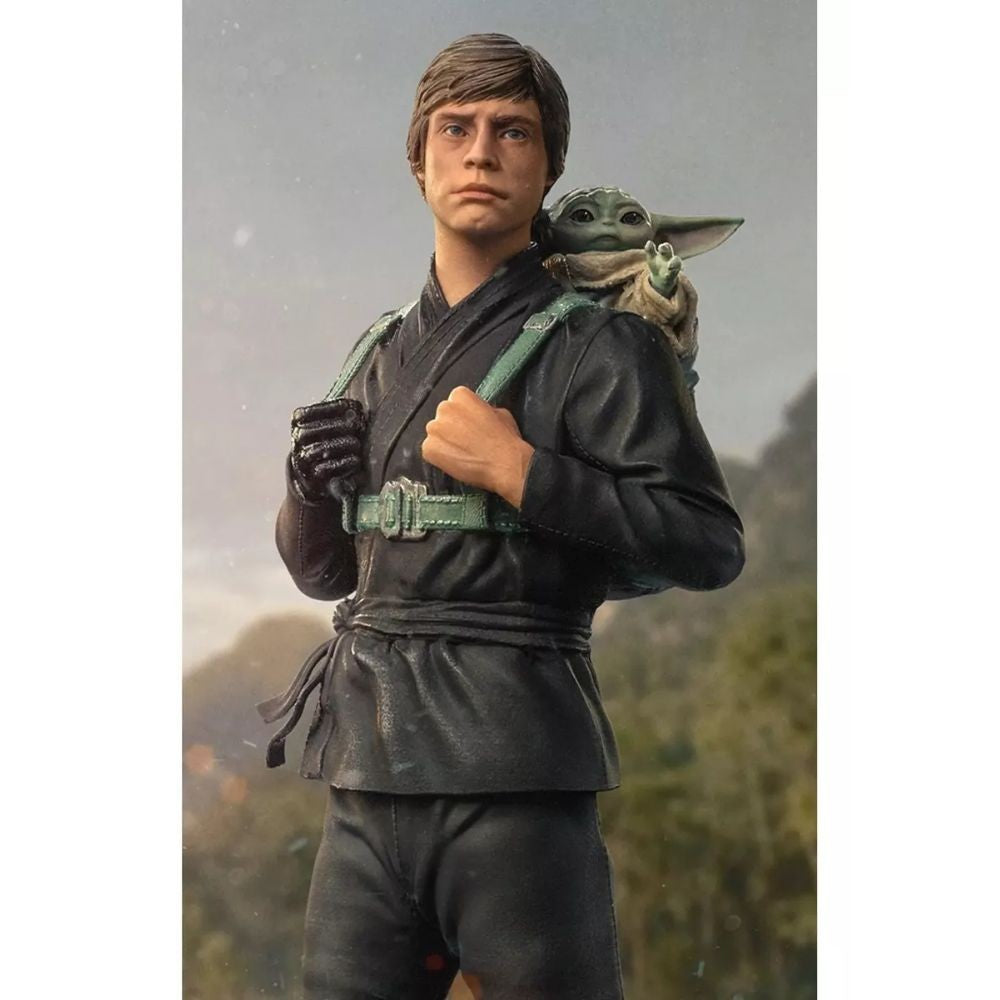 Luke Skywalker Y Grogu Entrenando, Ver. Figura De Acción Con Forma De Estatua, Libro De Boba Fett, Escala 1/10, Iron Studios De Iron Studios