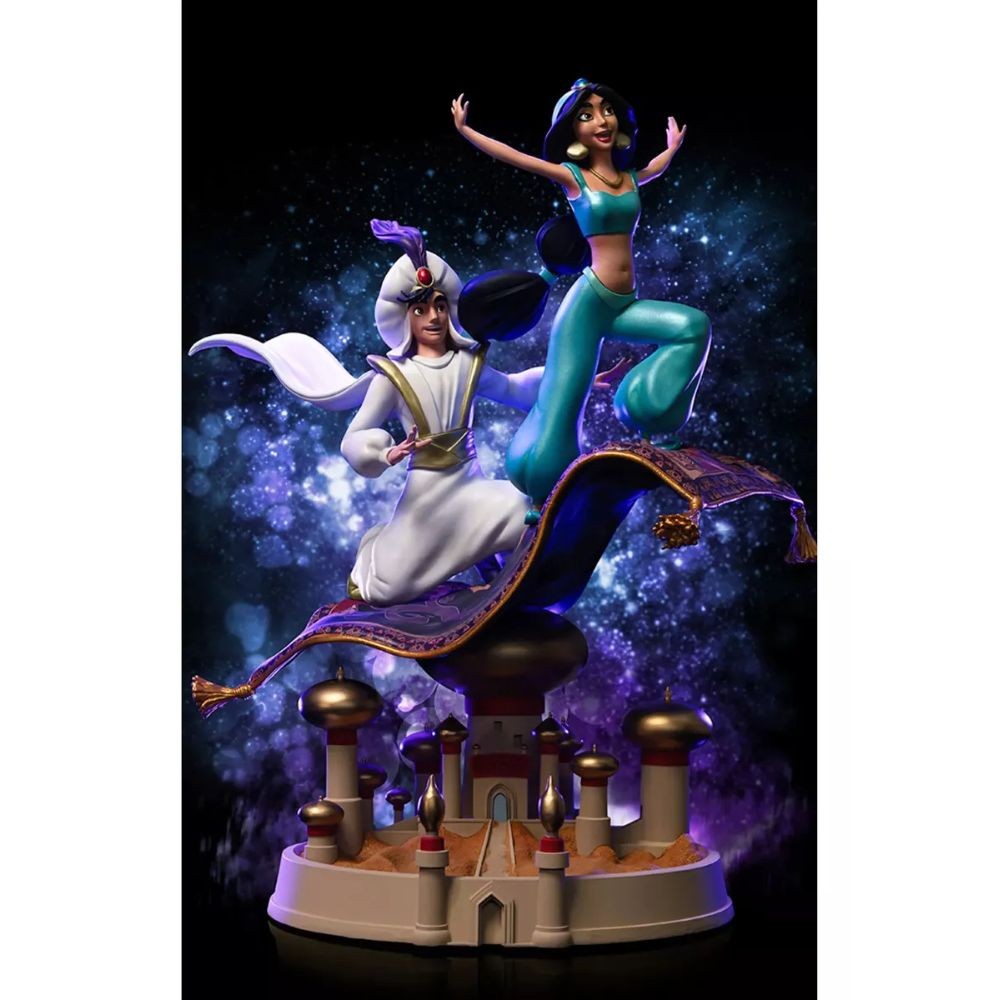 Figura De Acción Aladdin Y Jazmín De Iron Studios