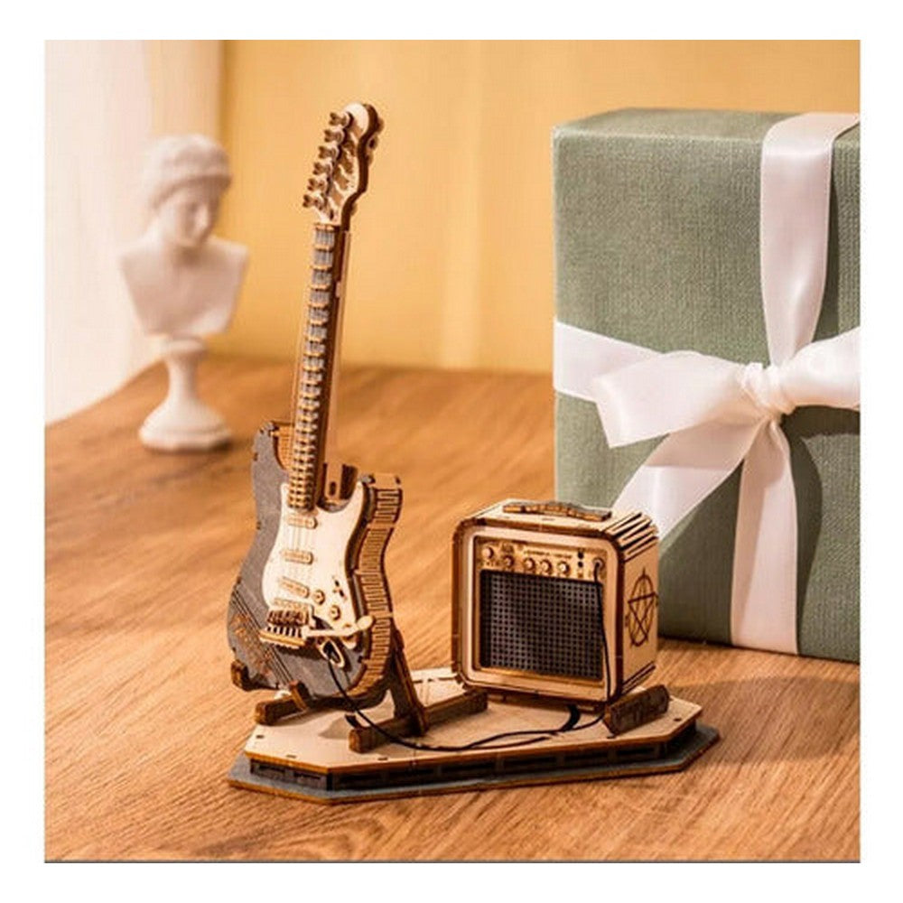 Rompecabezas De Madera 3d Robotime Guitarra Eléctrica