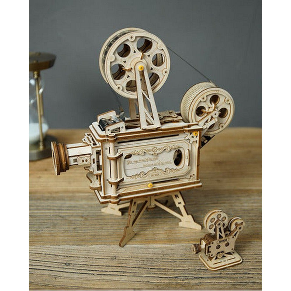 Robotime Puzzle 3d Vitascopio Proyector Películas Lk601 Rokr