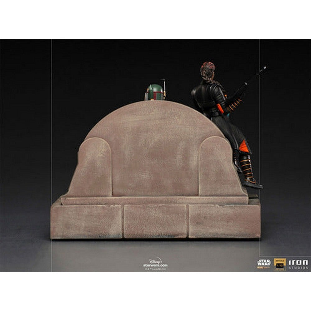 Boba Fett Y Fennec Shand Trono Deluxe 45721 Iron Studios