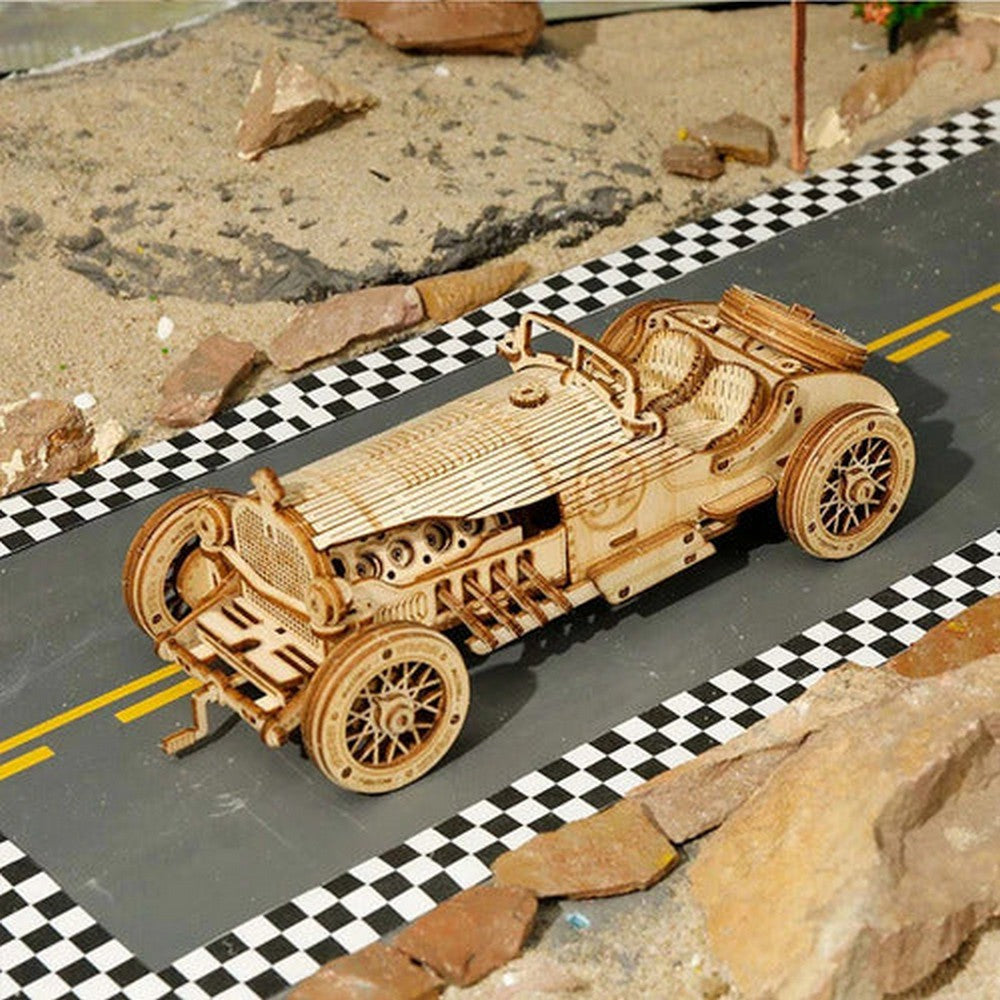 Robotime Puzzle 3d V8 Auto Grand Prix Mc401 Rokr