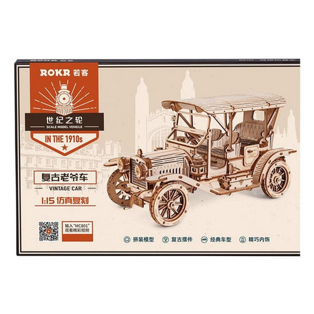 Rokr Coche Antiguo Rompecabezas De Madera 3d Mc801