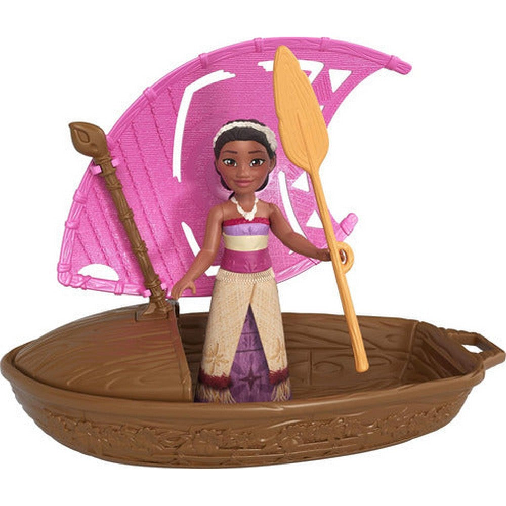 Moana 2 Set De Juego Canoa Mini Muñeca Sorpresa Jbt43 Mattel