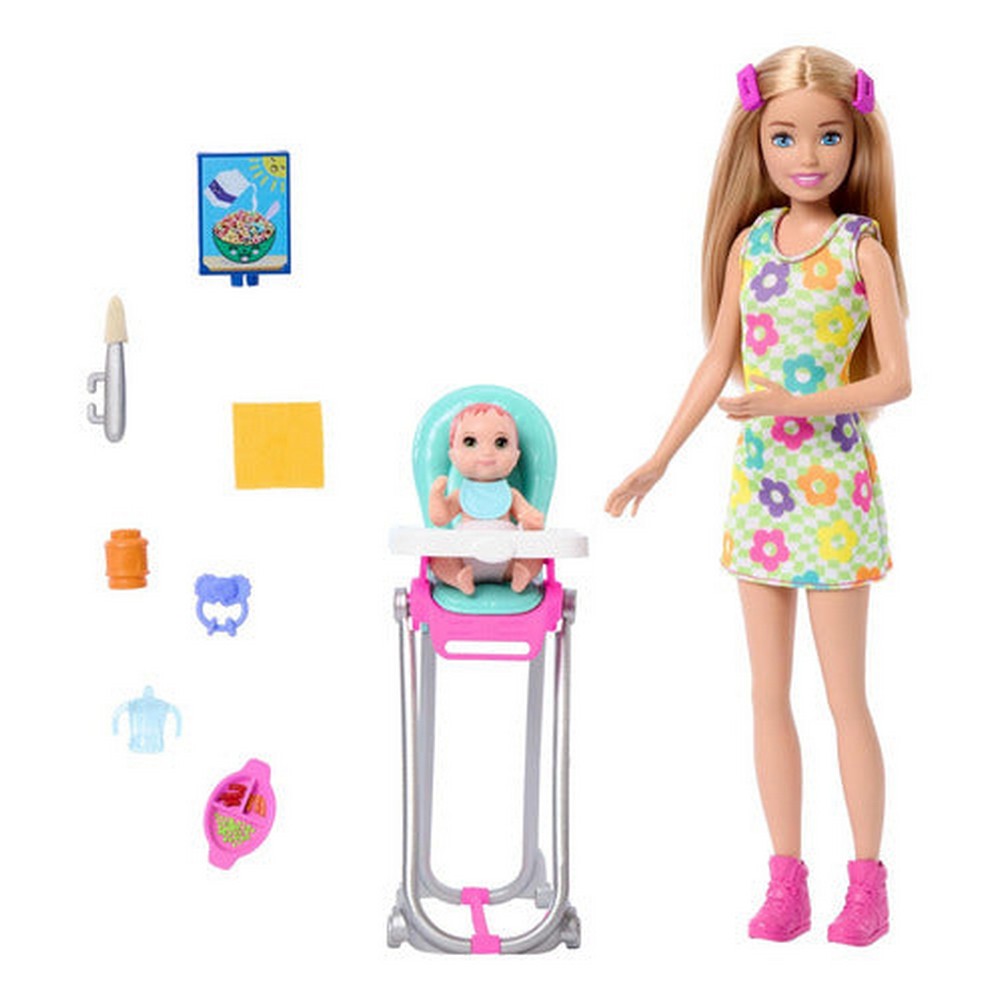 Barbie Muñeca Skipper Babysitters Set Htk35 Mattel