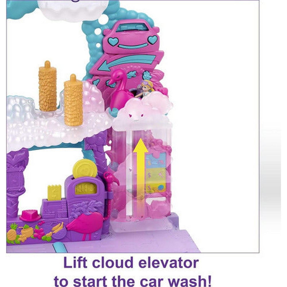 Polly Pocket Muñeca Set Pollyville Auto-lavado Hhj05