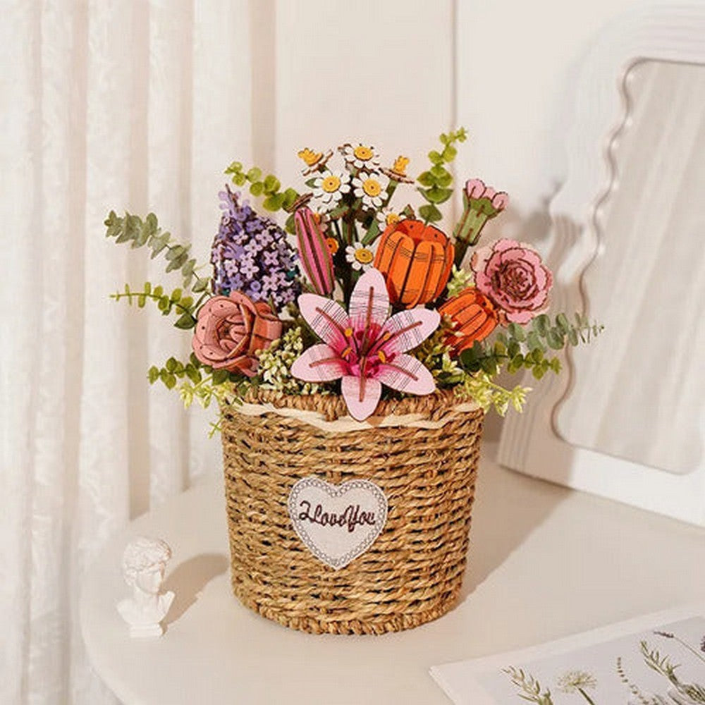 Robotime Puzzle 3d Tulipan Naranja Tw081 Rowood