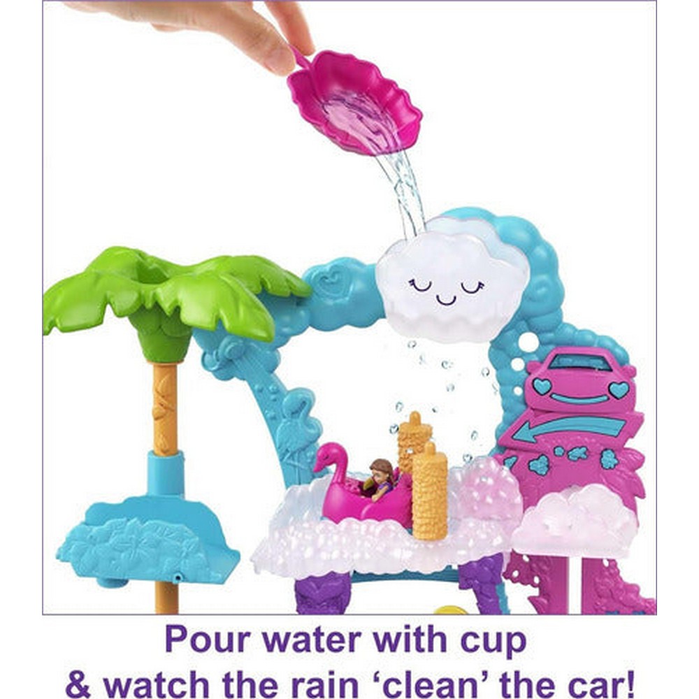 Polly Pocket Muñeca Set Pollyville Auto-lavado Hhj05