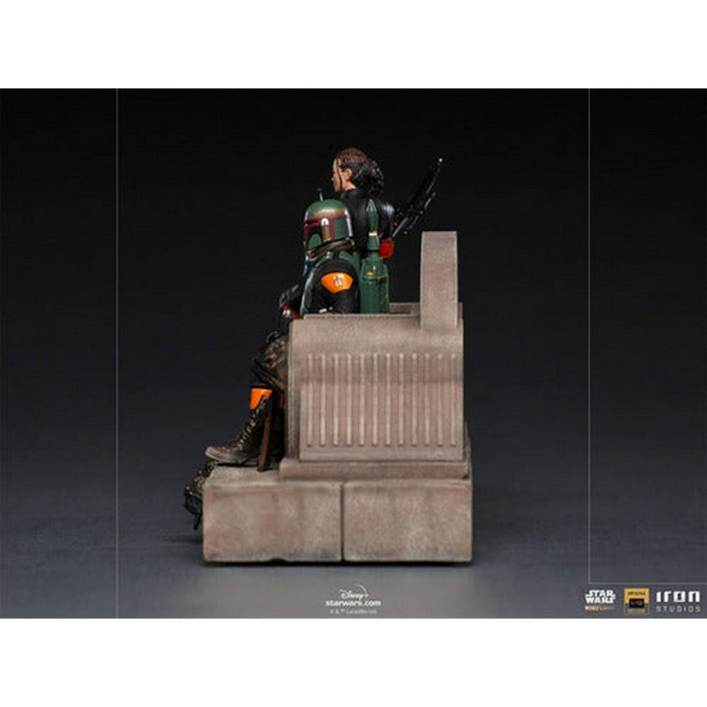 Boba Fett Y Fennec Shand Trono Deluxe 45721 Iron Studios
