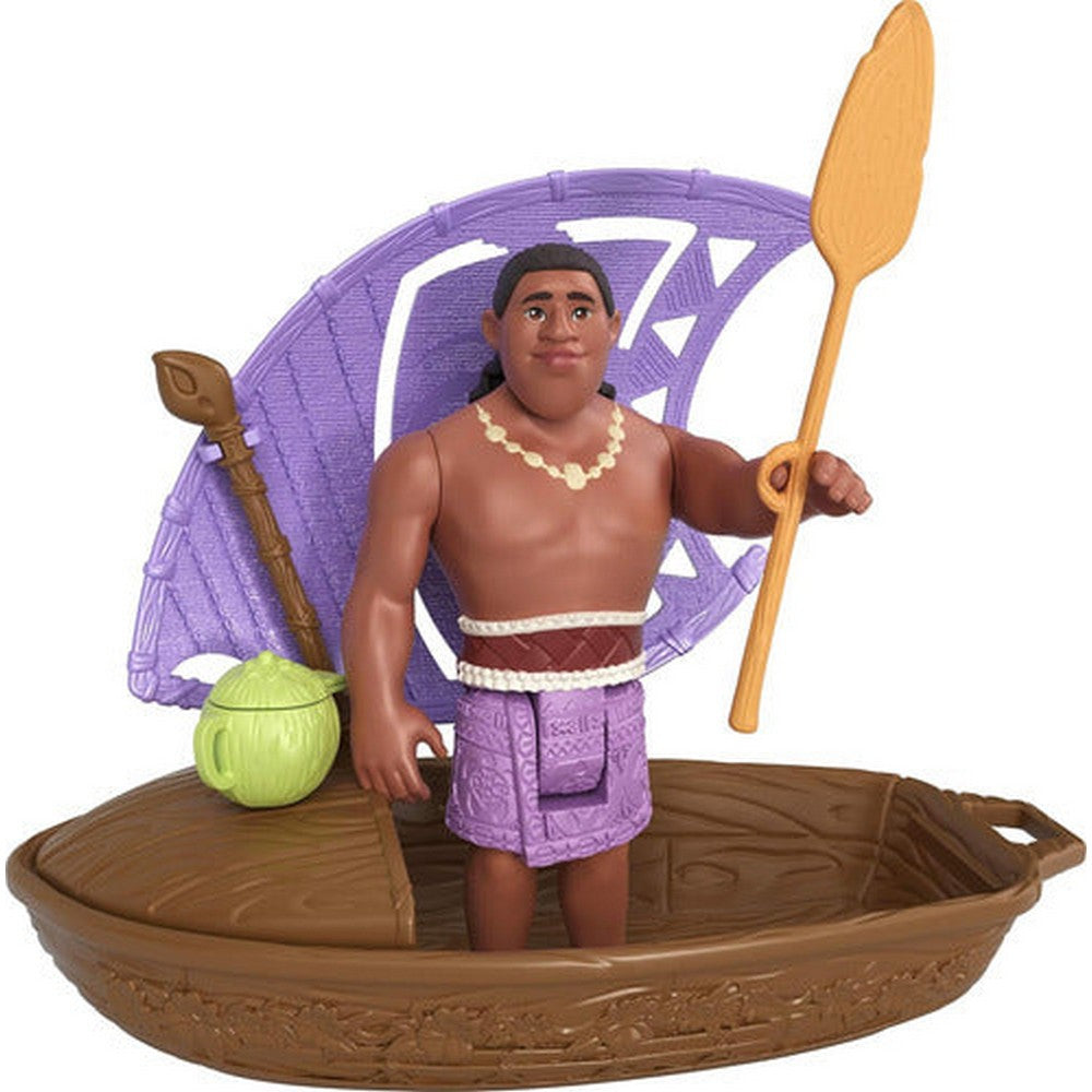 Moana 2 Set De Juego Canoa Mini Muñeca Sorpresa Jbt43 Mattel