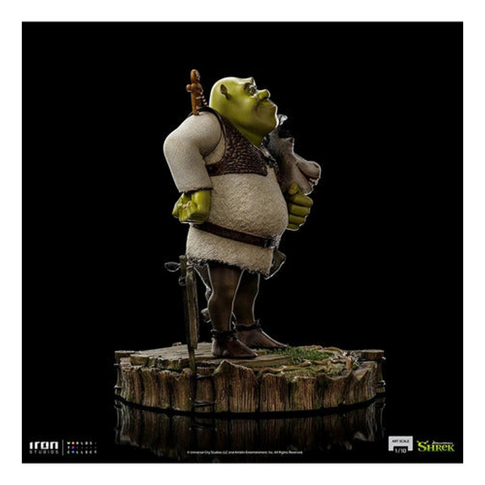 Figura De Acción Shrek, Burro Y El Hombre De Jengibre De Iron Studios Bds Art Scale 1/10