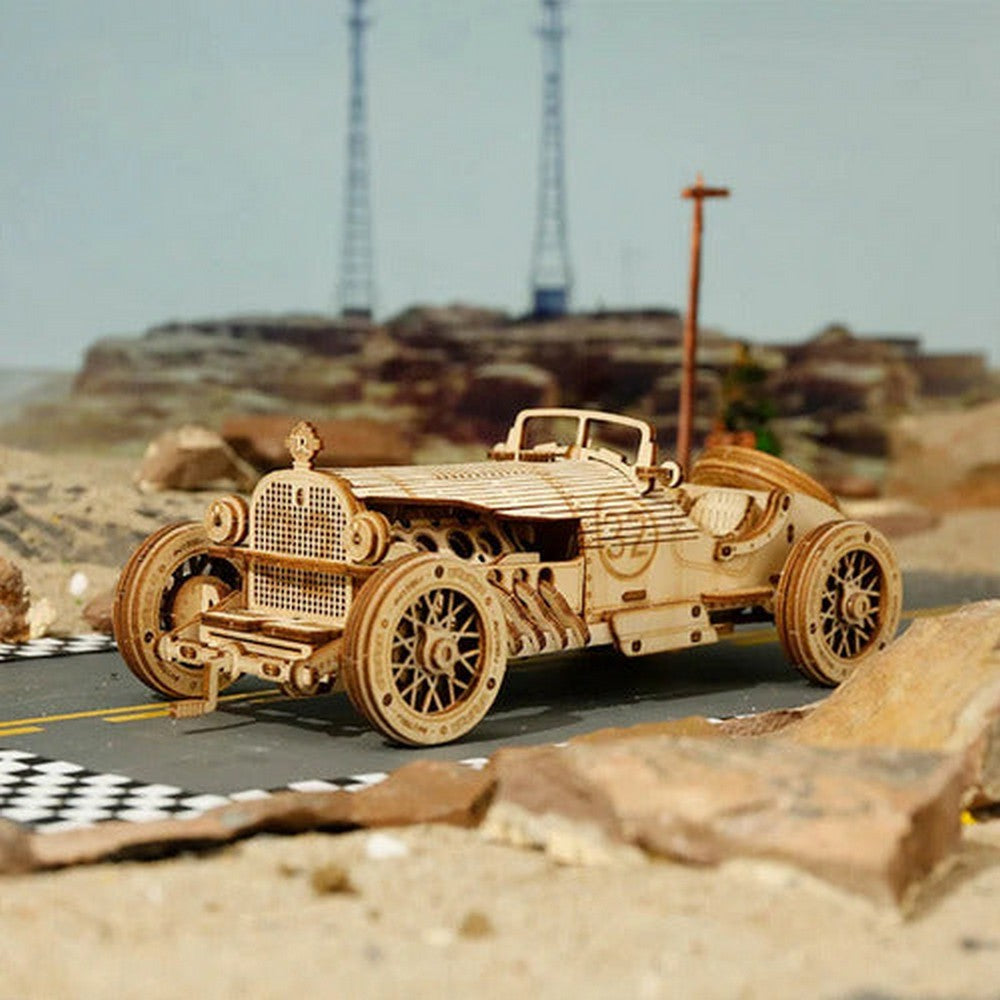 Robotime Puzzle 3d V8 Auto Grand Prix Mc401 Rokr