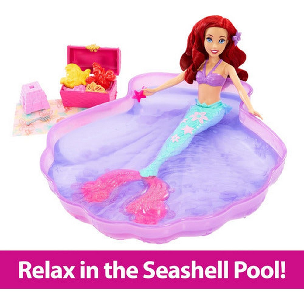 Muñeca Disney Ariel Set Magic Sand Arena Y Agua Wb39 Mattel