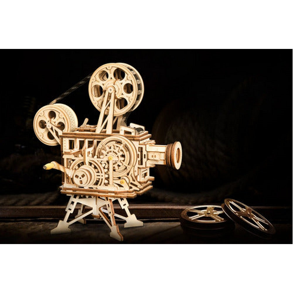 Robotime Puzzle 3d Vitascopio Proyector Películas Lk601 Rokr