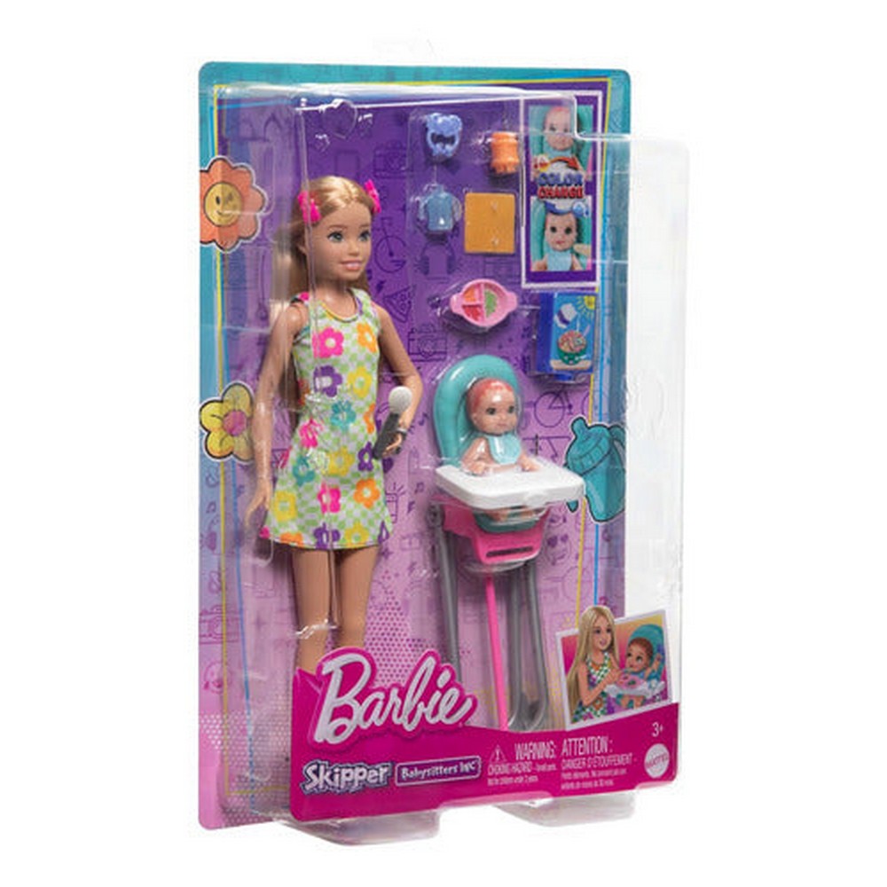 Barbie Muñeca Skipper Babysitters Set Htk35 Mattel