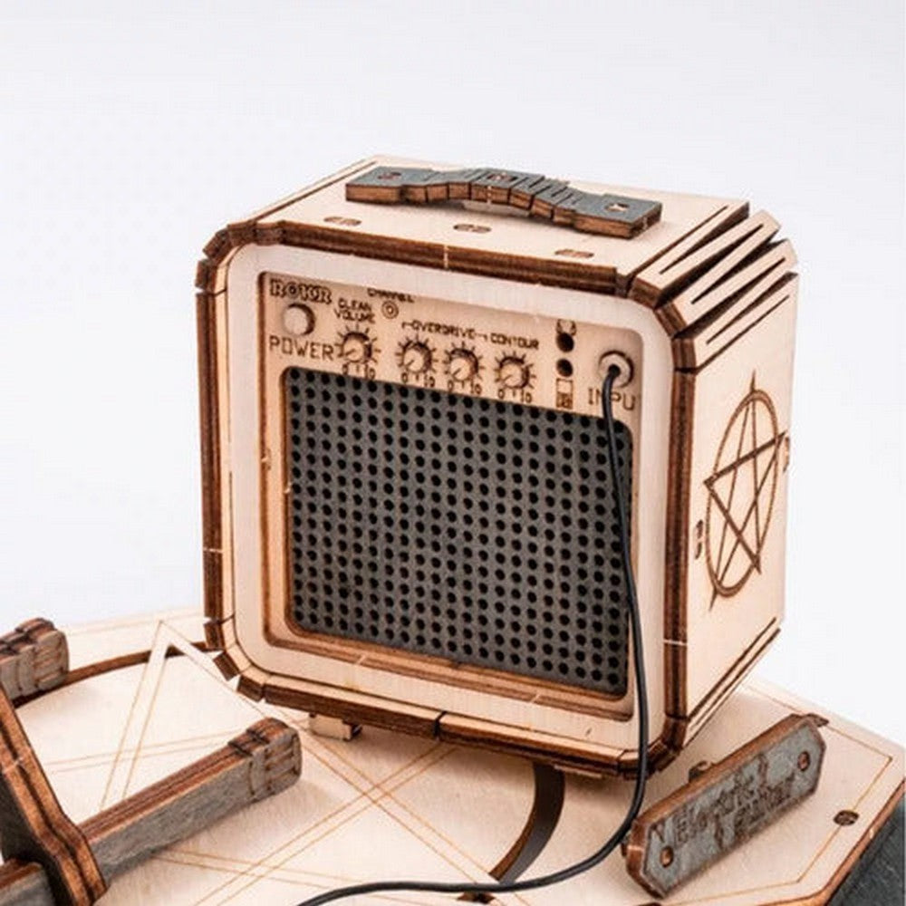 Rompecabezas De Madera 3d Robotime Guitarra Eléctrica