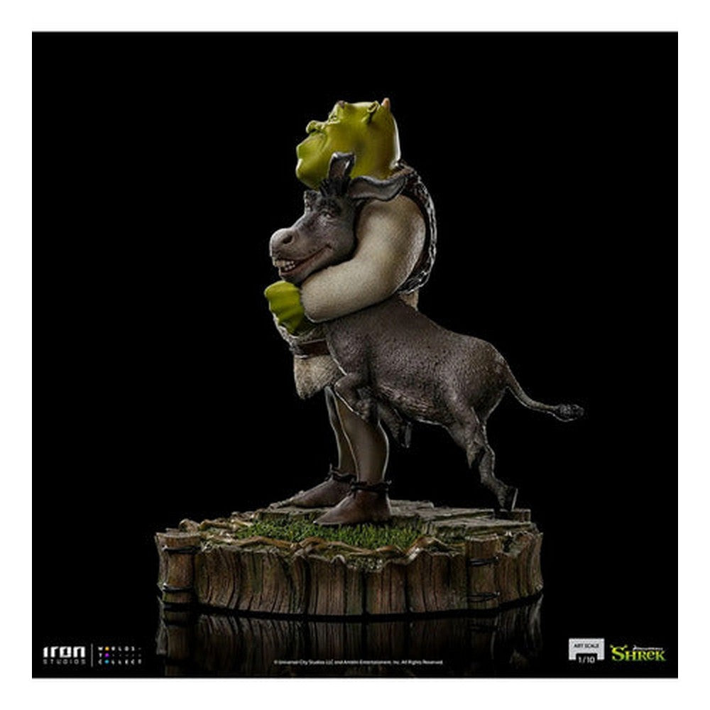 Figura De Acción Shrek, Burro Y El Hombre De Jengibre De Iron Studios Bds Art Scale 1/10