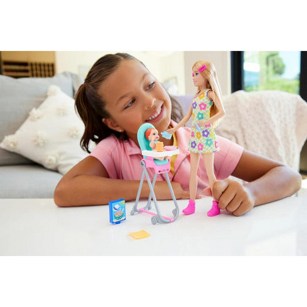 Barbie Muñeca Skipper Babysitters Set Htk35 Mattel