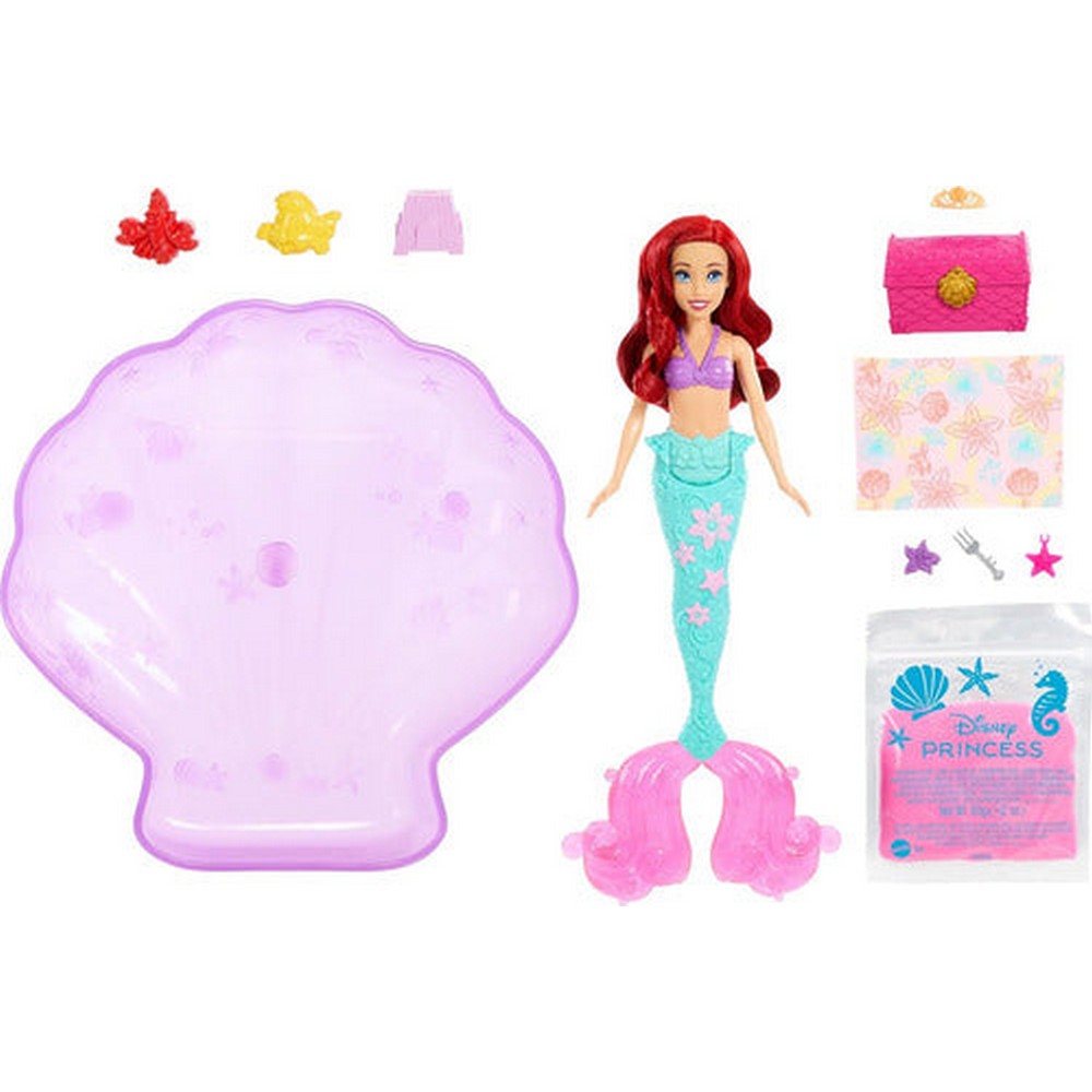 Muñeca Disney Ariel Set Magic Sand Arena Y Agua Wb39 Mattel