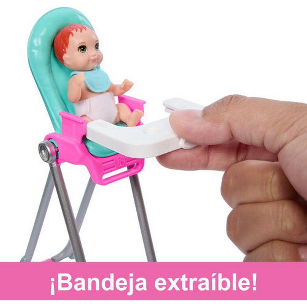 Barbie Muñeca Skipper Babysitters Set Htk35 Mattel