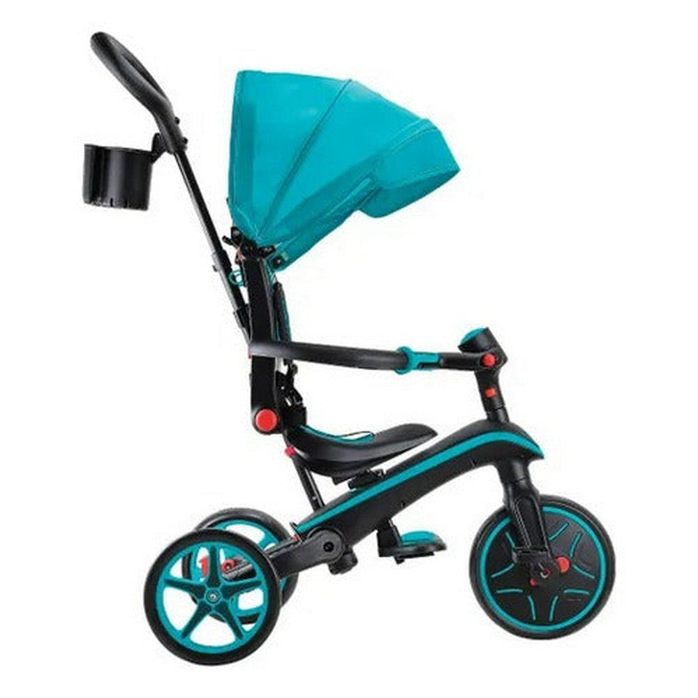 Globber Triciclo Explorer Trike Plegable 4 En 1 Teal 732-105 Color Turquesa-teal