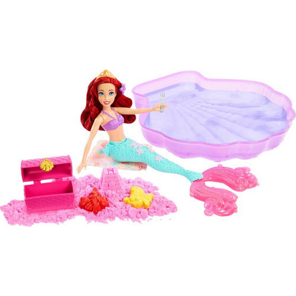 Muñeca Disney Ariel Set Magic Sand Arena Y Agua Wb39 Mattel